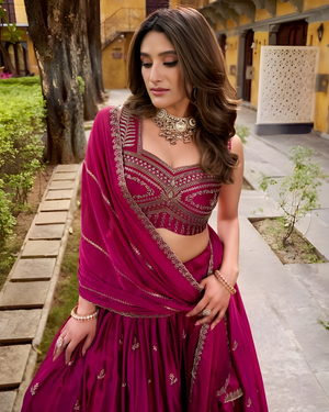 Eshani_Pink_Embroidered_Dupatta_for_Lehenga_4