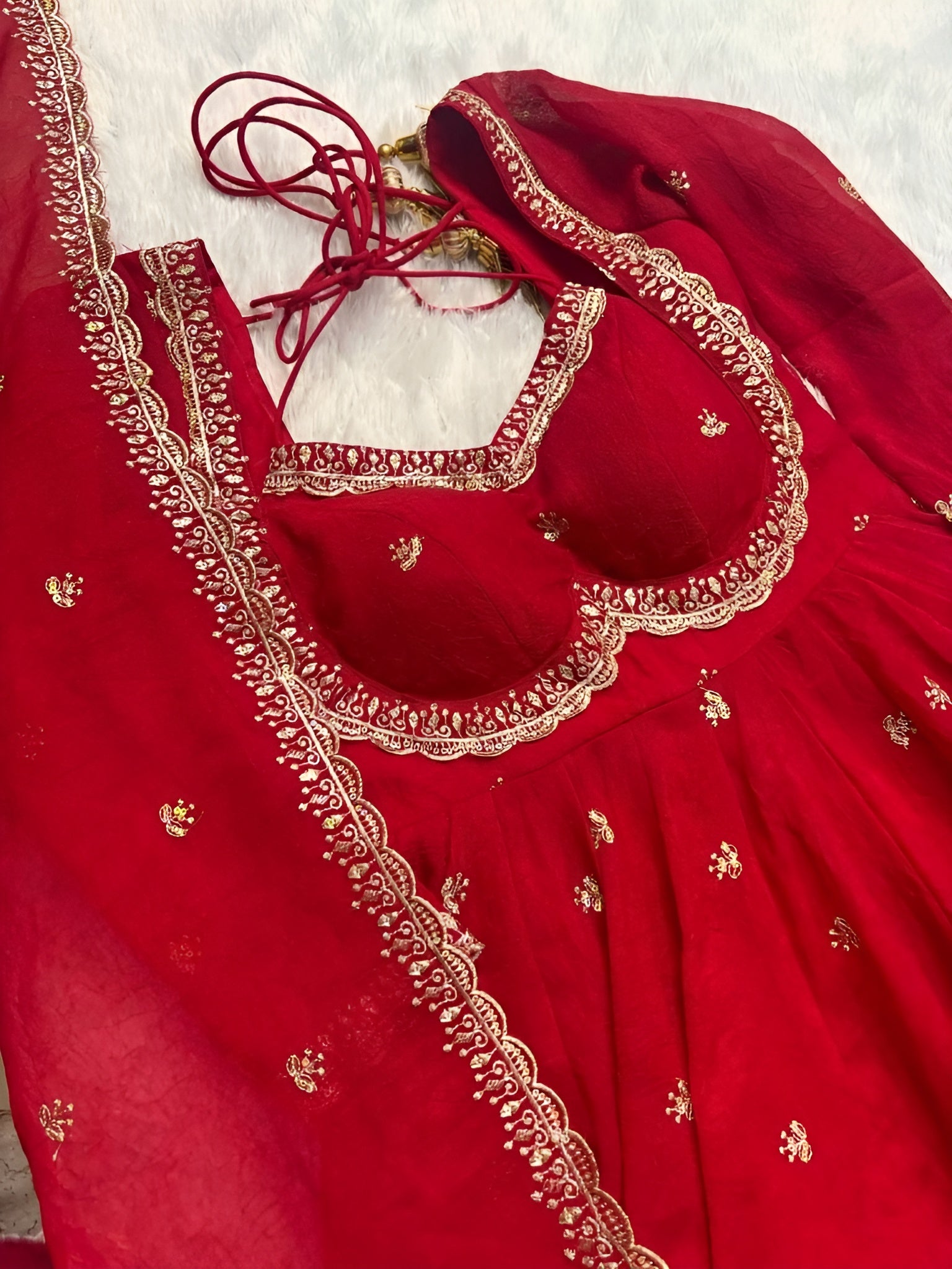 KarvaChauthSpecialRedGeorgetteAnarkaliSuitforFestiveCelebrations-Lahariya.com