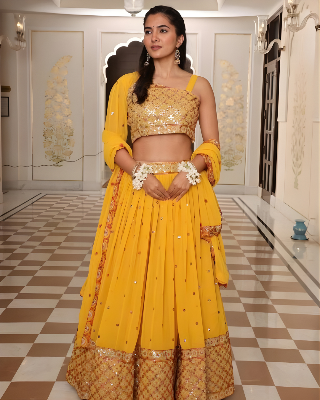 KiaraYellowFloralEmbroideredLehengaCholiSet_2