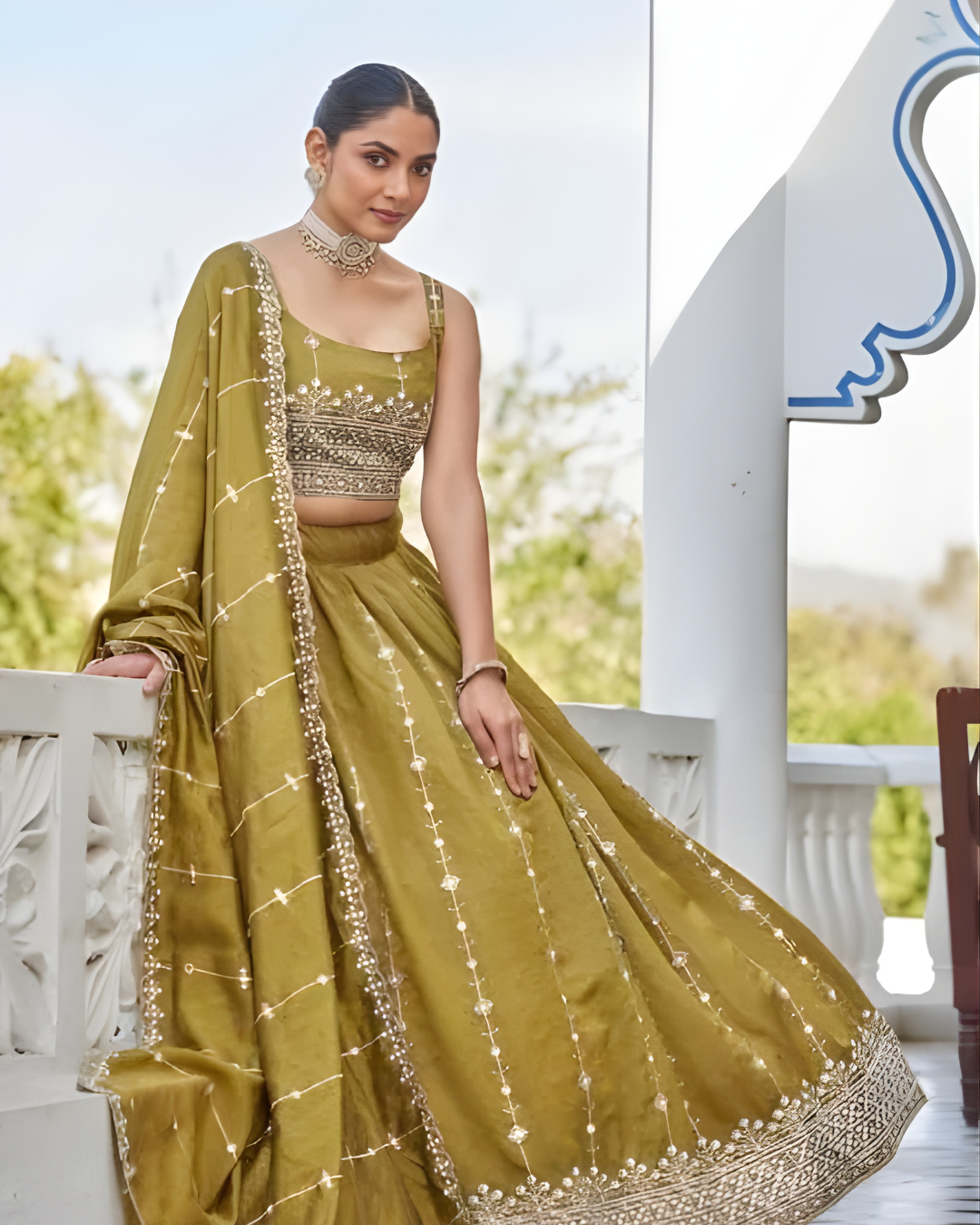 MiraMustardGoldSilkEmbroideredLehengaCholiSet_2