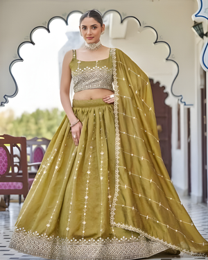 MiraMustardGoldSilkEmbroideredLehengaCholiSet_6